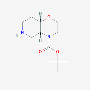 molecular formula C12H22N2O3 B6600976 rel-tert-butyl (4aR,8aS)-octahydro-2H-pyrido[4,3-b]morpholine-4-carboxylate CAS No. 2287237-49-2