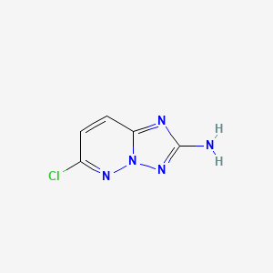 molecular formula C5H4ClN5 B6600988 6-chloro-[1,2,4]triazolo[1,5-b]pyridazin-2-amine CAS No. 1264090-67-6