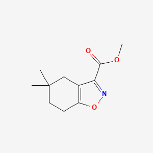 molecular formula C11H15NO3 B6601008 methyl 5,5-dimethyl-4,5,6,7-tetrahydro-1,2-benzoxazole-3-carboxylate CAS No. 2089257-23-6