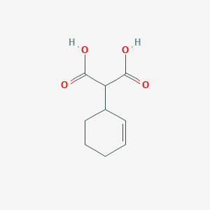 molecular formula C9H12O4 B6601020 2-(cyclohex-2-en-1-yl)propanedioic acid CAS No. 2138-99-0