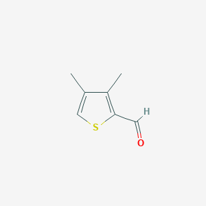 molecular formula C7H8OS B6601022 3,4-二甲基噻吩-2-甲醛 CAS No. 123698-37-3