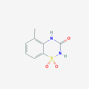molecular formula C8H8N2O3S B6601029 5-methyl-3,4-dihydro-2H-1lambda6,2,4-benzothiadiazine-1,1,3-trione CAS No. 71254-64-3