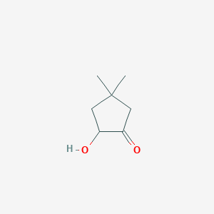 molecular formula C7H12O2 B6601031 2-hydroxy-4,4-dimethylcyclopentan-1-one CAS No. 54639-78-0