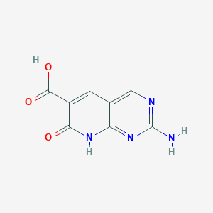 molecular formula C8H6N4O3 B6601045 2-amino-7-oxo-7H,8H-pyrido[2,3-d]pyrimidine-6-carboxylic acid CAS No. 2059936-33-1