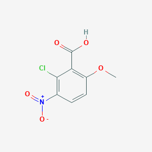 molecular formula C8H6ClNO5 B6601072 2-chloro-6-methoxy-3-nitrobenzoic acid CAS No. 55776-01-7
