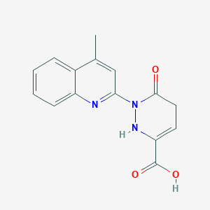 molecular formula C15H13N3O3 B6601110 1-(4-methylquinolin-2-yl)-6-oxo-1,2,5,6-tetrahydropyridazine-3-carboxylic acid CAS No. 2138175-49-0