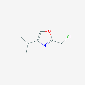 molecular formula C7H10ClNO B6601125 2-(chloromethyl)-4-(propan-2-yl)-1,3-oxazole CAS No. 2091776-70-2