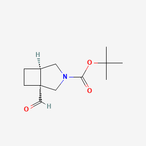 molecular formula C12H19NO3 B6601133 rac-tert-butyl (1R,5R)-1-formyl-3-azabicyclo[3.2.0]heptane-3-carboxylate CAS No. 2095396-80-6