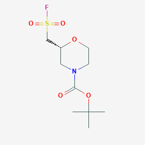 molecular formula C10H18FNO5S B6601143 tert-butyl (2R)-2-[(fluorosulfonyl)methyl]morpholine-4-carboxylate CAS No. 2703749-35-1