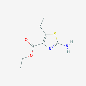 molecular formula C8H12N2O2S B6601175 ethyl 2-amino-5-ethyl-1,3-thiazole-4-carboxylate CAS No. 77505-81-8
