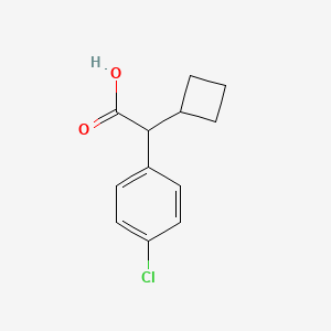 molecular formula C12H13ClO2 B6601179 2-(4-chlorophenyl)-2-cyclobutylacetic acid CAS No. 77585-51-4