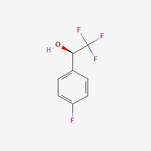molecular formula C8H6F4O B6601194 (1R)-2,2,2-trifluoro-1-(4-fluorophenyl)ethan-1-ol CAS No. 848926-12-5
