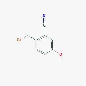 molecular formula C9H8BrNO B6601206 2-(bromomethyl)-5-methoxybenzonitrile CAS No. 76519-90-9