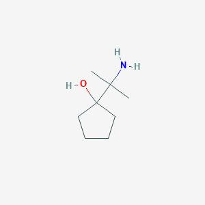 molecular formula C8H17NO B6601223 1-(2-aminopropan-2-yl)cyclopentan-1-ol CAS No. 78485-91-3