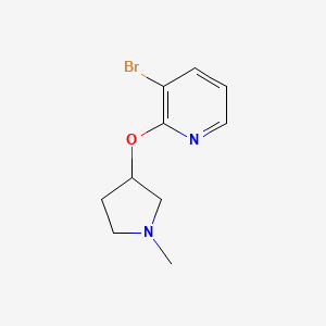 3-bromo-2-[(1-methylpyrrolidin-3-yl)oxy]pyridine