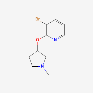 molecular formula C10H13BrN2O B6601236 3-bromo-2-[(1-methylpyrrolidin-3-yl)oxy]pyridine CAS No. 1865121-16-9