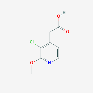 molecular formula C8H8ClNO3 B6601250 2-(3-chloro-2-methoxypyridin-4-yl)acetic acid CAS No. 1227593-33-0