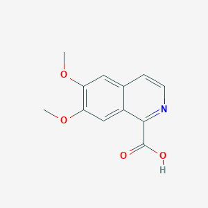 molecular formula C12H11NO4 B6601253 6,7-dimethoxyisoquinoline-1-carboxylic acid CAS No. 91569-96-9