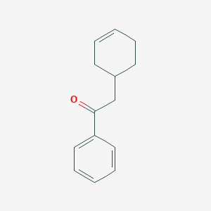molecular formula C14H16O B6601261 2-(cyclohex-3-en-1-yl)-1-phenylethan-1-one CAS No. 24481-07-0