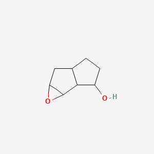 molecular formula C8H12O2 B6601263 3-oxatricyclo[4.3.0.0,2,4]nonan-9-ol, Mixture of diastereomers CAS No. 70870-82-5