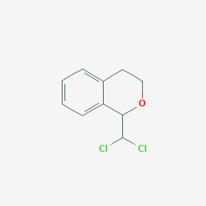 molecular formula C10H10Cl2O B6601278 1-(dichloromethyl)-3,4-dihydro-1H-2-benzopyran CAS No. 83501-49-9