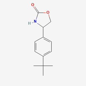 molecular formula C13H17NO2 B6601286 4-(4-tert-butylphenyl)-1,3-oxazolidin-2-one CAS No. 85288-36-4