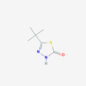 molecular formula C6H10N2OS B6601311 5-tert-butyl-1,3,4-thiadiazol-2-ol CAS No. 84352-69-2