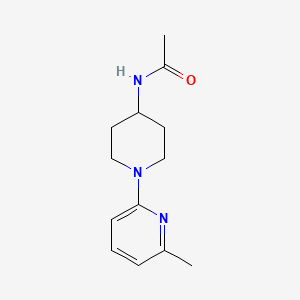 molecular formula C13H19N3O B6601376 4-Acetamido-1-(6-methyl-2-pyridyl)piperidine CAS No. 77145-54-1
