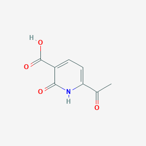 molecular formula C8H7NO4 B6601380 6-acetyl-2-oxo-1,2-dihydropyridine-3-carboxylic acid CAS No. 19841-85-1