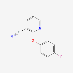 molecular formula C12H7FN2O B6601387 2-(4-Fluorophenoxy)pyridine-3-carbonitrile CAS No. 82524-01-4