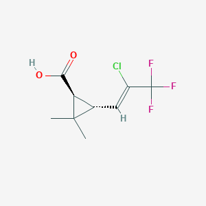 molecular formula C9H10ClF3O2 B6601391 rac-(1R,3S)-3-[(1Z)-2-chloro-3,3,3-trifluoroprop-1-en-1-yl]-2,2-dimethylcyclopropane-1-carboxylic acid, trans CAS No. 68127-61-7