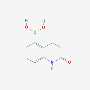 molecular formula C9H10BNO3 B6601432 (2-oxo-1,2,3,4-tetrahydroquinolin-5-yl)boronic acid CAS No. 1693768-26-1