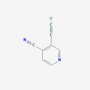 molecular formula C8H4N2 B6601443 3-ethynylpyridine-4-carbonitrile CAS No. 1211587-31-3