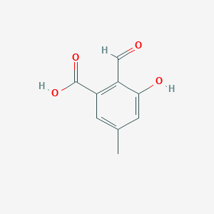 molecular formula C9H8O4 B6601448 2-formyl-3-hydroxy-5-methylbenzoic acid CAS No. 1174219-65-8