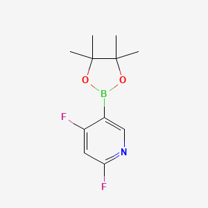 molecular formula C11H14BF2NO2 B6601453 2,4-difluoro-5-(tetramethyl-1,3,2-dioxaborolan-2-yl)pyridine CAS No. 1969279-41-1