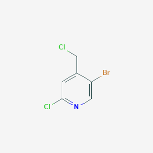 molecular formula C6H4BrCl2N B6601460 5-bromo-2-chloro-4-(chloromethyl)pyridine CAS No. 1211586-44-5