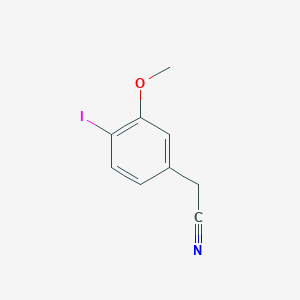 molecular formula C9H8INO B6601471 2-(4-iodo-3-methoxyphenyl)acetonitrile CAS No. 1379338-61-0