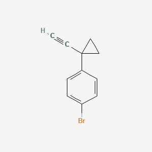 molecular formula C11H9Br B6601482 1-bromo-4-(1-ethynylcyclopropyl)benzene CAS No. 1378873-54-1