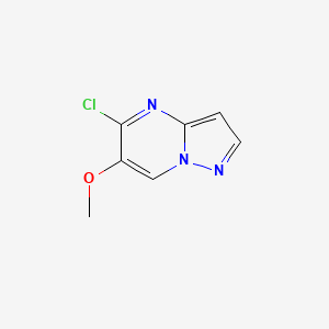 molecular formula C7H6ClN3O B6601508 5-chloro-6-methoxypyrazolo[1,5-a]pyrimidine CAS No. 1824096-09-4