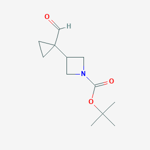 tert-butyl 3-(1-formylcyclopropyl)azetidine-1-carboxylate