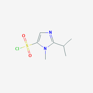 molecular formula C7H11ClN2O2S B6601525 1-methyl-2-(propan-2-yl)-1H-imidazole-5-sulfonyl chloride CAS No. 1824141-08-3