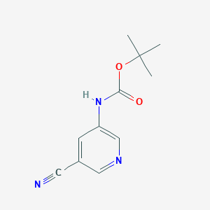 molecular formula C11H13N3O2 B6601582 tert-butyl N-(5-cyanopyridin-3-yl)carbamate CAS No. 1823811-69-3