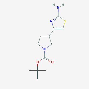 tert-butyl 3-(2-amino-1,3-thiazol-4-yl)pyrrolidine-1-carboxylate