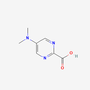 molecular formula C7H9N3O2 B6601599 5-(dimethylamino)pyrimidine-2-carboxylic acid CAS No. 1824064-74-5