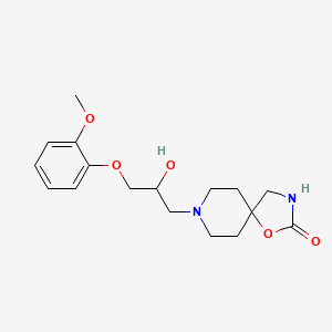 molecular formula C17H24N2O5 B6601604 8-[3-(2-Methoxyphenoxy)-2-hydroxypropyl]-1-oxa-3,8-diazaspiro[4.5]decan-2-one CAS No. 77211-59-7