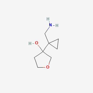 3-[1-(aminomethyl)cyclopropyl]oxolan-3-ol