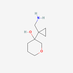3-[1-(aminomethyl)cyclopropyl]oxan-3-ol