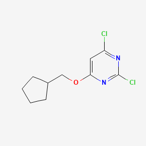 molecular formula C10H12Cl2N2O B6601674 2,4-dichloro-6-(cyclopentylmethoxy)pyrimidine CAS No. 1873058-83-3