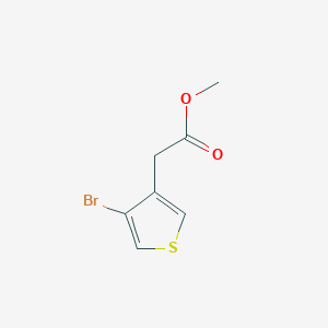 molecular formula C7H7BrO2S B6601726 methyl 2-(4-bromothiophen-3-yl)acetate CAS No. 1807274-25-4