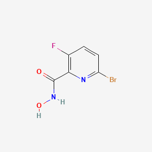 molecular formula C6H4BrFN2O2 B6601727 6-bromo-3-fluoro-N-hydroxypyridine-2-carboxamide CAS No. 1864641-64-4